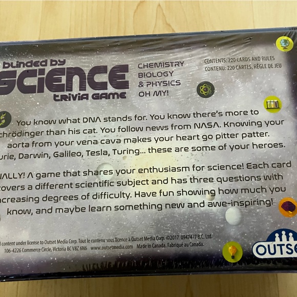 Blinded by SCIENCE Trivia Game - New - Picture 2 of 4